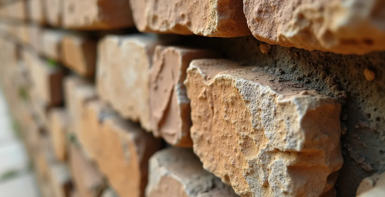 Vue détaillée d’un site grec illustrant différentes couches historiques, aucune inscription lisible